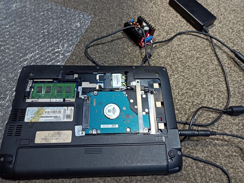 Back of the Atom laptop