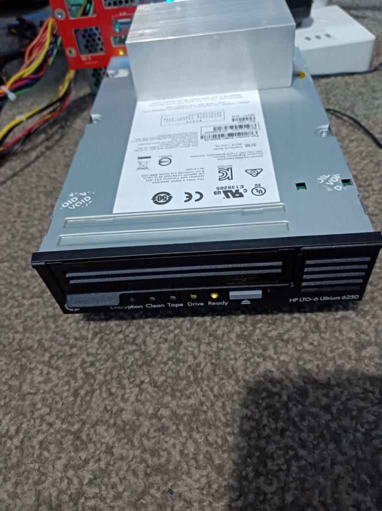 Photo showing the testing setup.